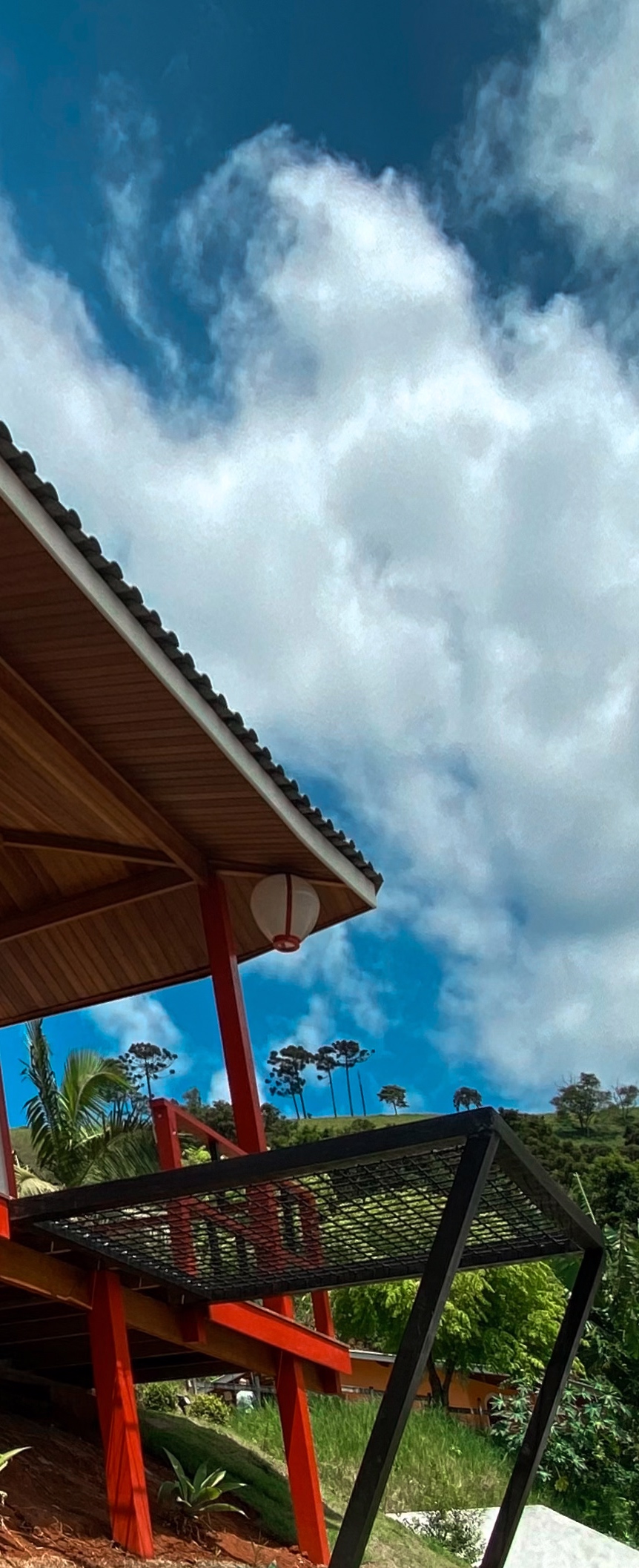 Natureza ao redor das hospedagens